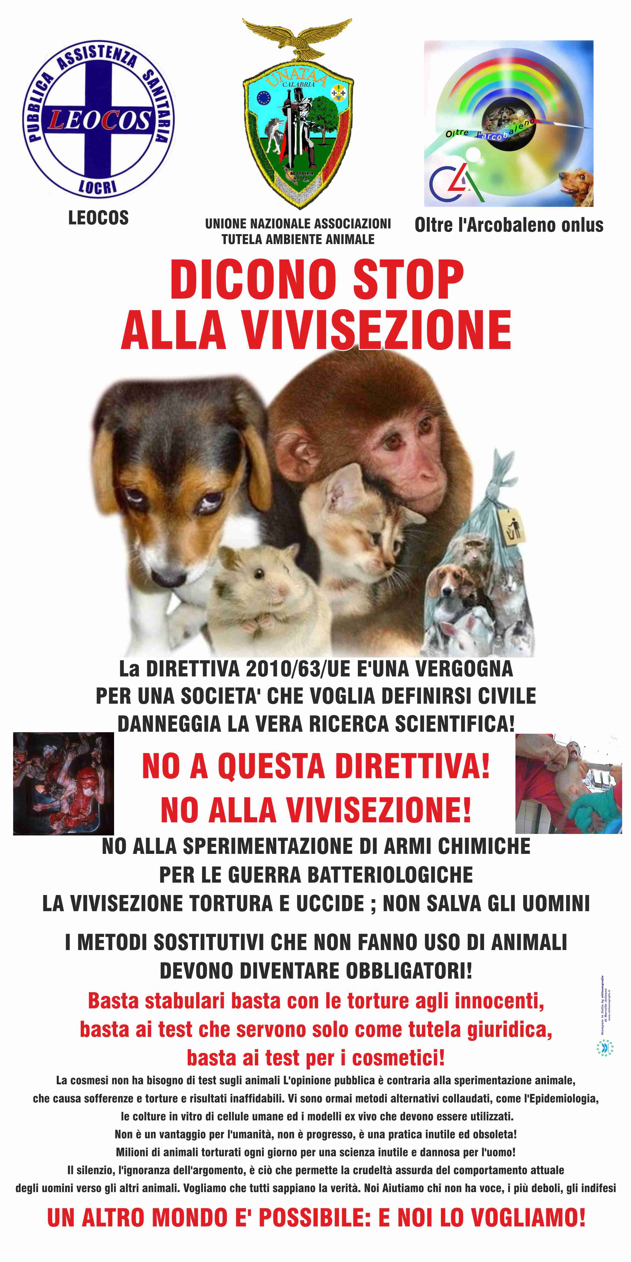 antivivisezione 2012 roll up completo