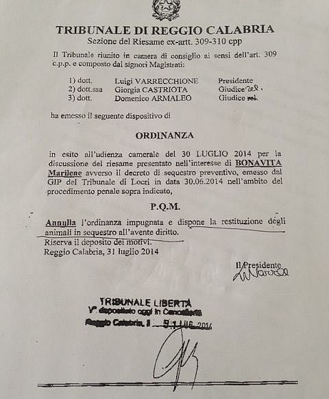 Ordinanza Tribunale Riesame RD 31 07 2014-2bis da pubbl