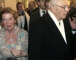 napolitano e moglie alla scala
