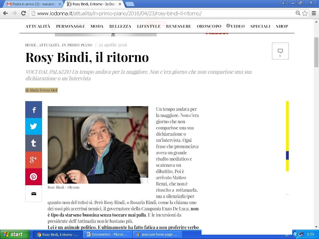 il ritorno di rosy bindi 2